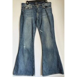 Lucky Brand by Gene Montesano Jeans Demin Women 12/31 BotCut Distressed Informal
